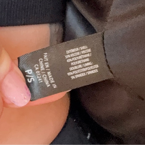 Faux cuir fake leather glossy black jacket - Picture 7 of 14